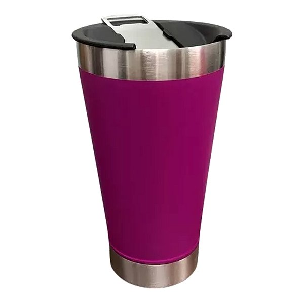 Copo Termico Inox Violeta C/ Abridor de Garrafa
