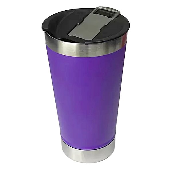 Copo Termico Inox Roxo C/ Abridor de Garrafa