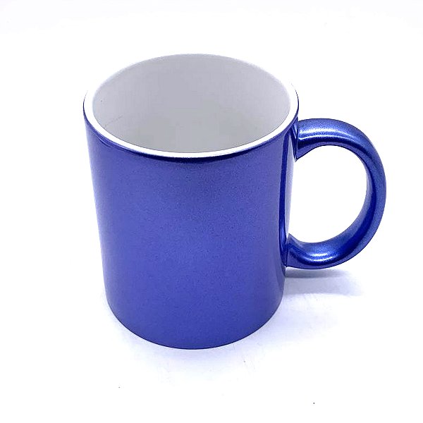 Caneca Perolada Azul 325ml