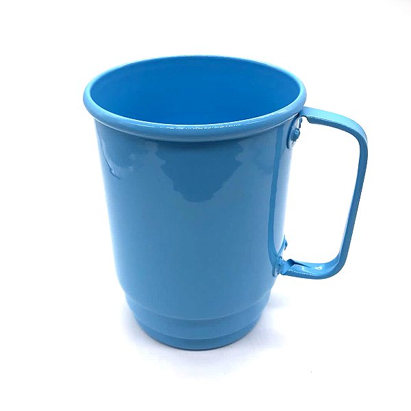 Caneca de  Aluminío Azul Premium P/ Sublimação - 550ML