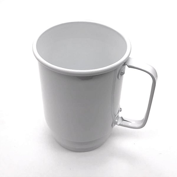 Caneca de  Aluminío Branco Premium P/ Sublimação - 550ML