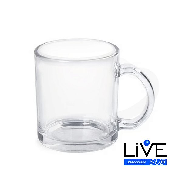 Caneca Importada de Vidro Cristal 325ml - LIVE.SUB