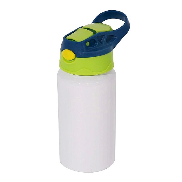Squeeze Alumínio INFANTIL Tampa AZUL / VERDE