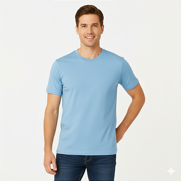 Camiseta Azul Celeste 100% Poliester