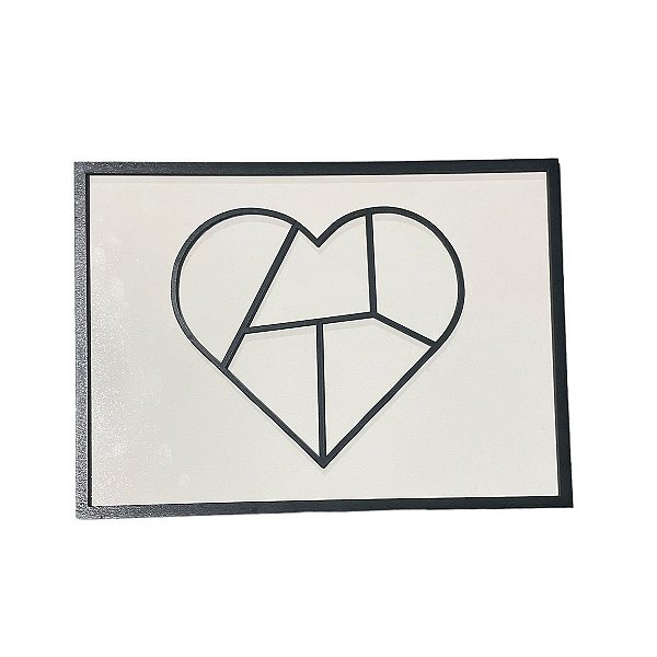 Quadro de MDF Quebra Cabeça CORAÇÃO