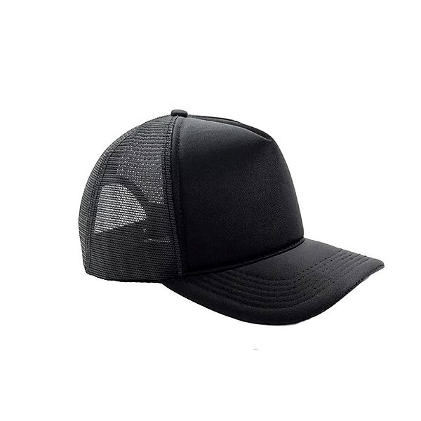 Boné Trucker PRETO Adulto P/ DTF