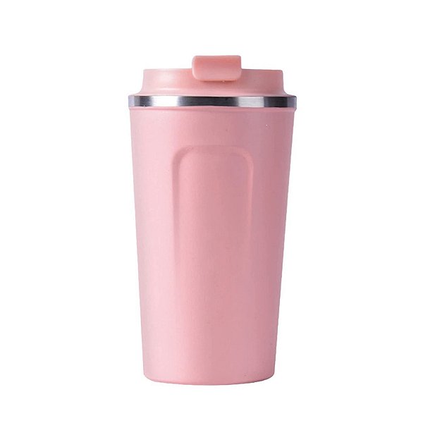Copo Térmico Para Viagem Rosa 510ml