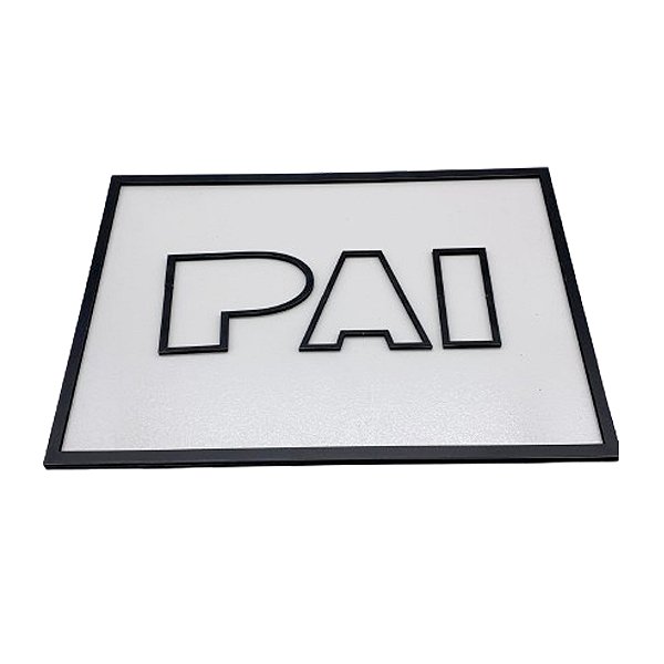 Quadro de MDF Quebra Cabeça PAI