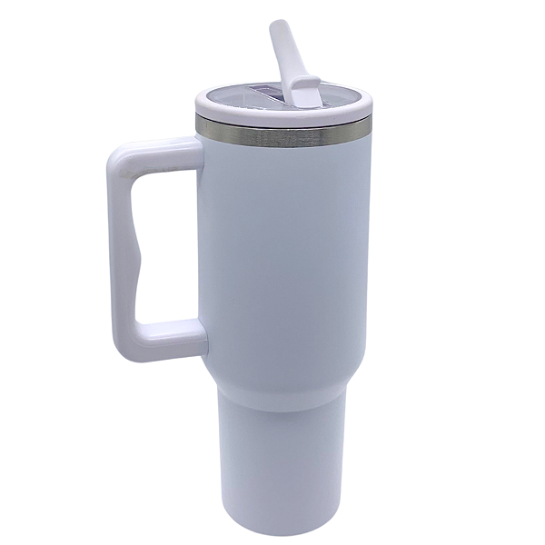 Copo Térmico 1,2 Litros Com Tampa e Bico Retrátil - Branco