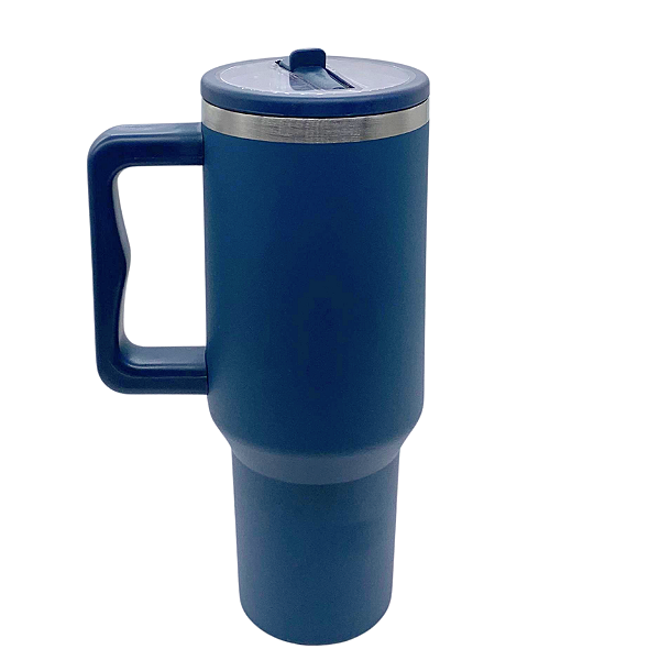 Copo Térmico 1,2 Litros Com Tampa e Bico Retrátil - Azul Petróleo
