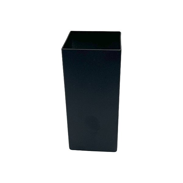 Copo de Tererê Inox Quadrado - Preto Fosco