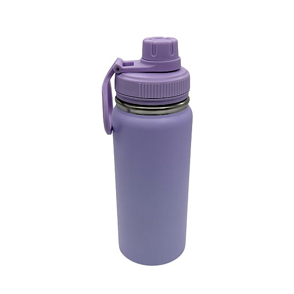 Garrafa Térmica Com Tampa e Alça 600ml - Lilás
