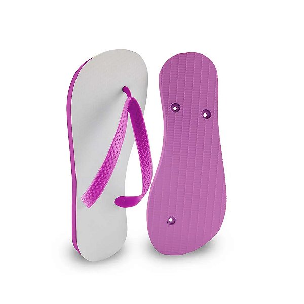 Chinelo Adulto Tiras TRADICIONAL - Rosa