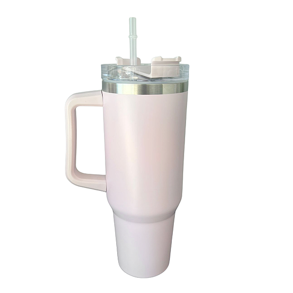 Copo Térmico 1,2 litros LIVE P/ Sublimação Aço Inox FOSCO com Canudo - LILÁS