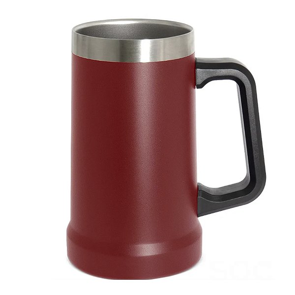 Caneca Térmica Inox Vinho - 700ml