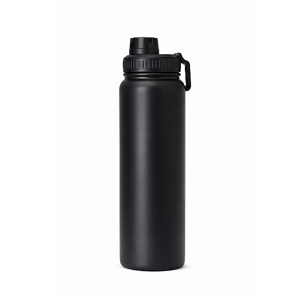 Garrafa Térmica Com Tampa e Alça 800ml - Preto