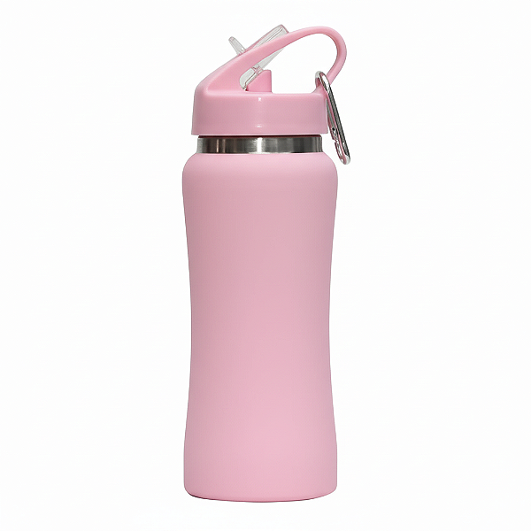 Mini Squeeze Térmica 350ml - Rosa Claro