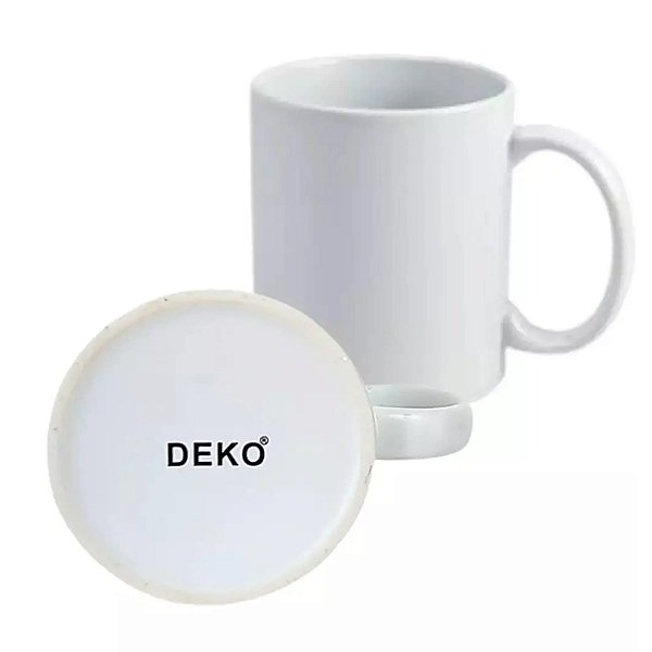 12 Canecas Brancas 325ML DEKO