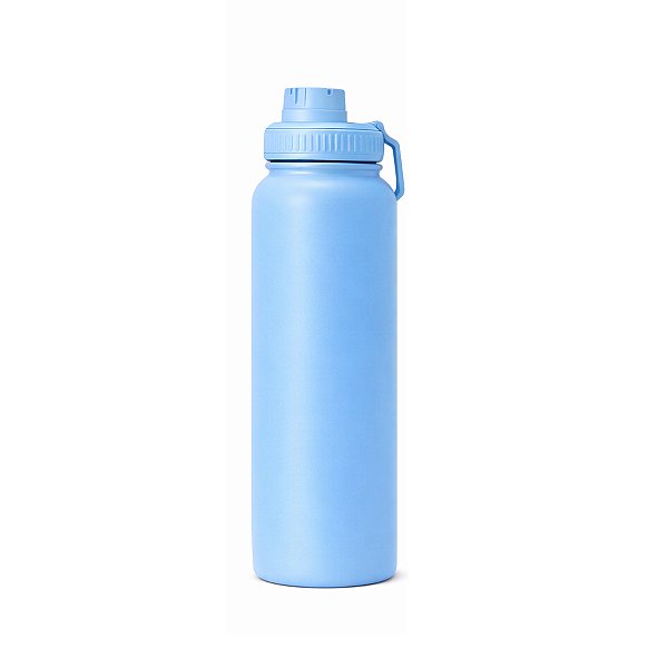 Garrafa Térmica Com Tampa e Alça 800ml - Azul Claro
