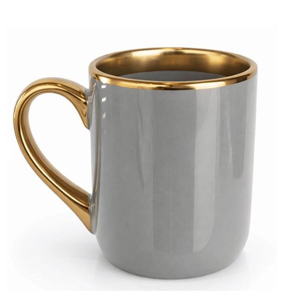 Imperial Borda e Alça Ouro - Cinza 325ml