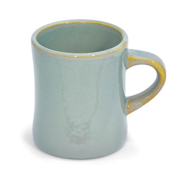 Caneca de Cerâmica Rústica Elemental Verde - 360ml