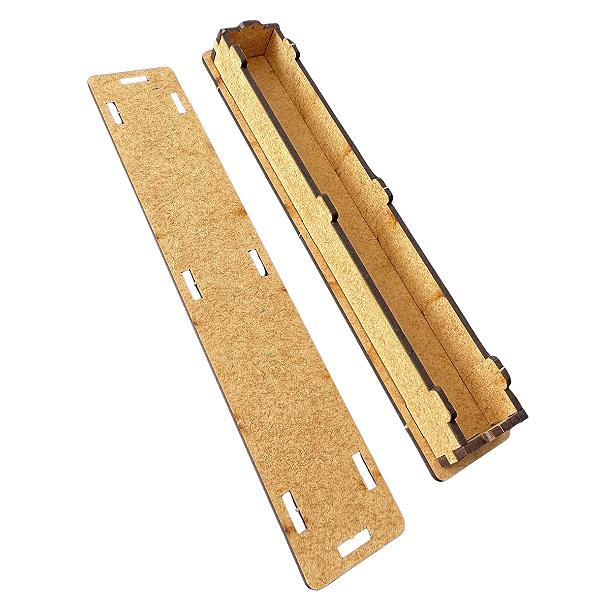 Caixinha de MDF Para Caneta 17x3 - P/ Montar Pct 5 unidades