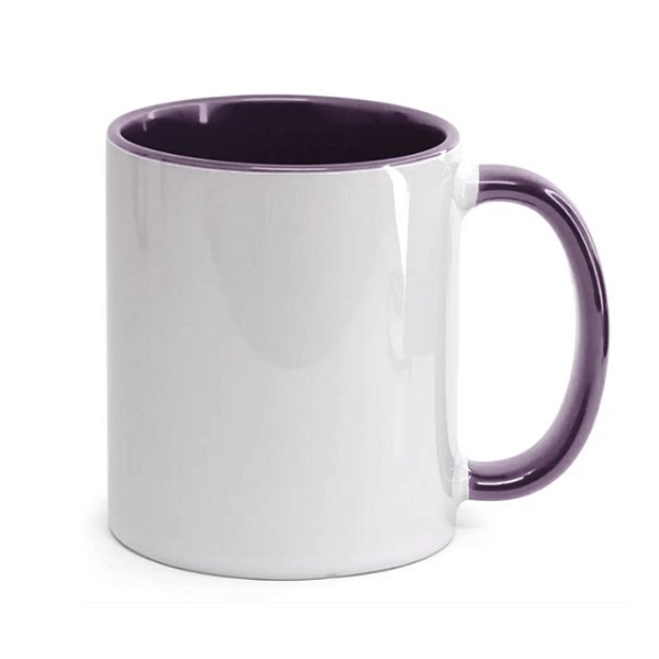 Caneca Alça e Interior Roxa