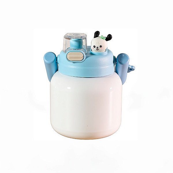 Copo Inox Térmico BABY POP C/ Tampa - AZUL CLARO