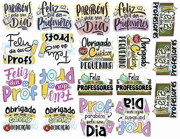 Impressão DTF UV - Dia dos Professores - A4
