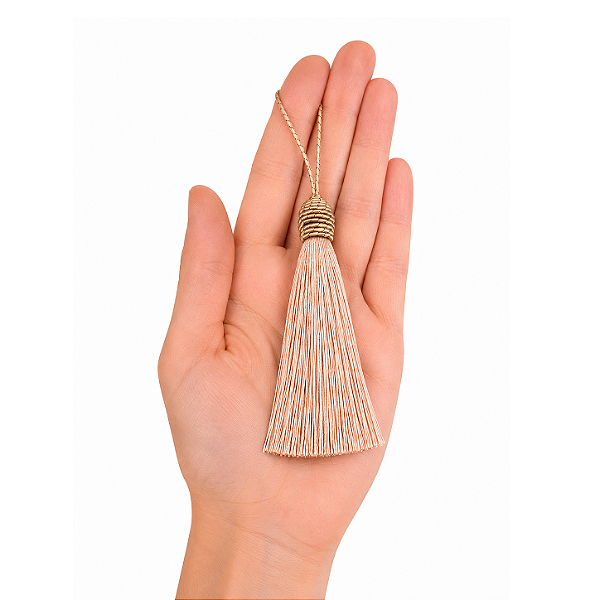 Pingente Tassel PCT C/ 3 unid. - Marrom Claro