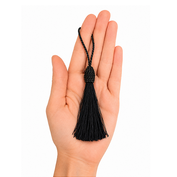 Pingente Tassel PCT C/ 3 unid. - Preto