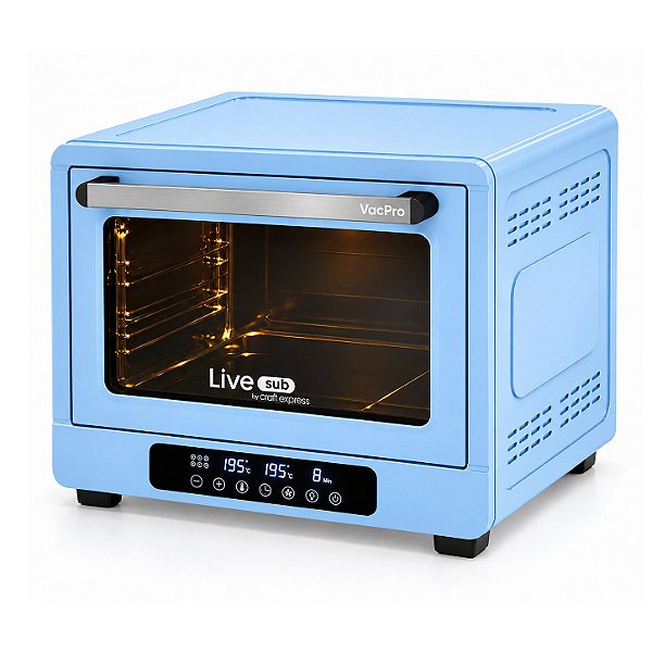 Forno 3D de 60 Litros com Bandeja a Vácuo Inclusa P/ Sublimação - LiVE SUB