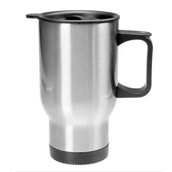 Caneca Térmica Inox Prata Travel Mug