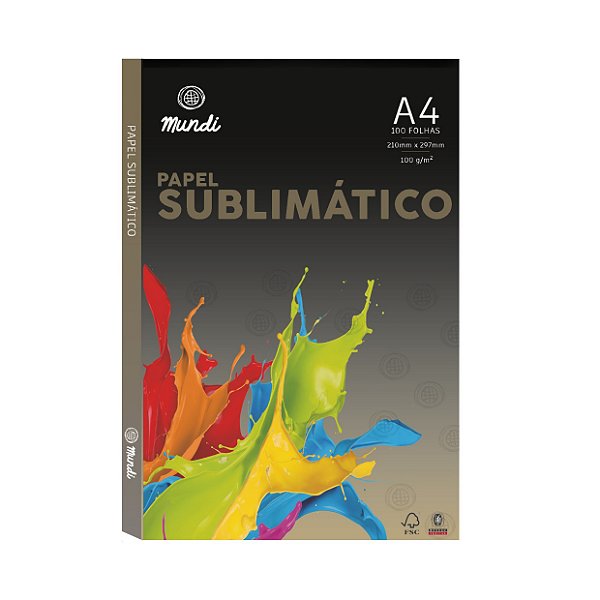 Papel Sublimático Mundi GLOBINHO - A4 - 100 Folhas