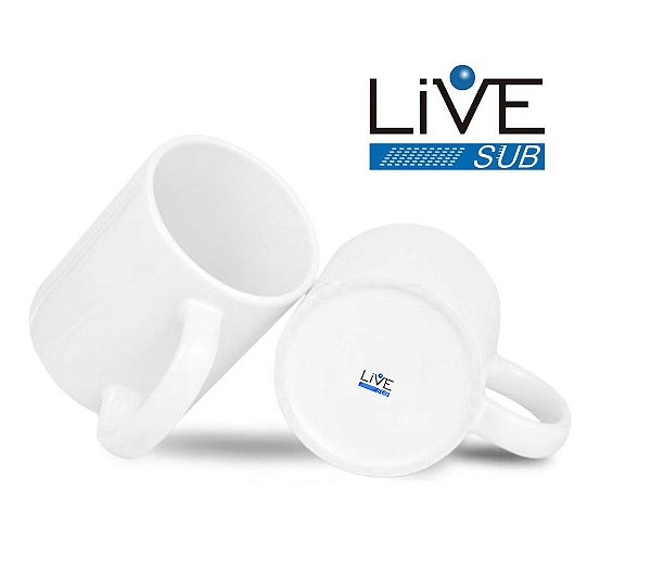 Caneca  Branca Super Quality - 325ML -  LIVE