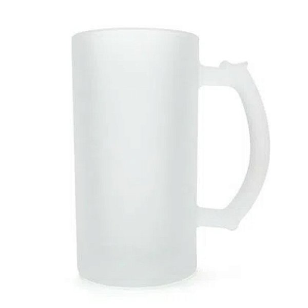 Caneca de Chopp Vidro Jateado para Sublimação - 460ml / nacional