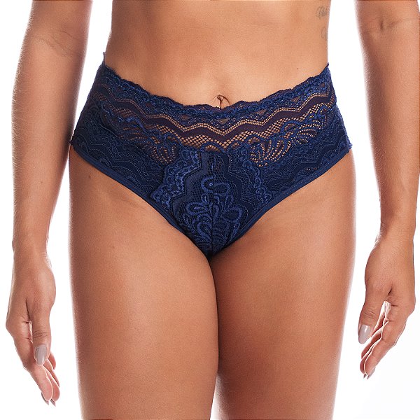 Calcinha Cintura Alta Renda Paty