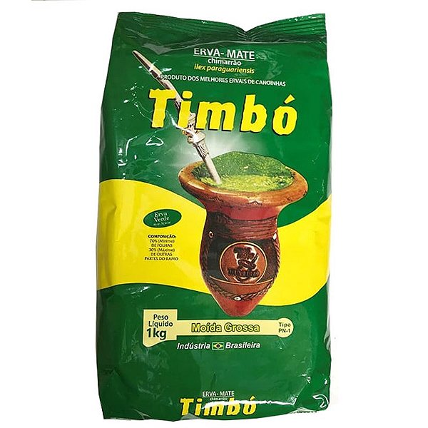 Erva Mate Timbó Verde Moída Grossa 1kg