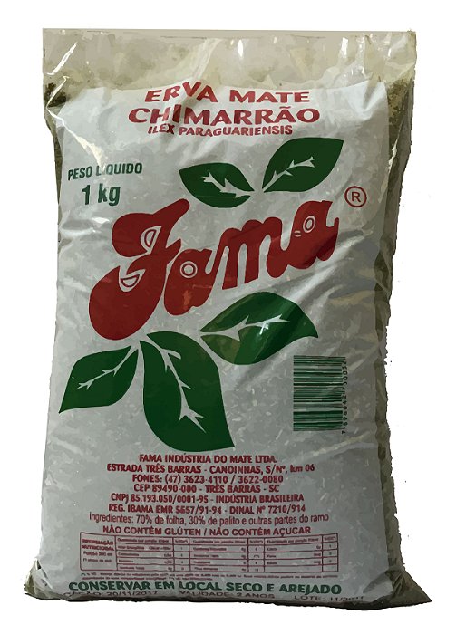 Erva Mate Fama Tradicional 1kg