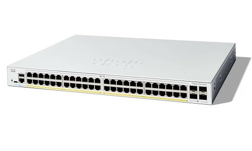 Switch Cisco Catalyst  48 Portas GbE PoE+ 740W 4 Portas 1G SFP C1000-48FP-4G-L