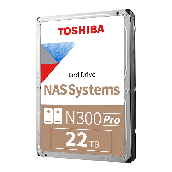 HD Interno 22TB Toshiba N300 PRO Sataiii 512MB HDWG62CXZSTB