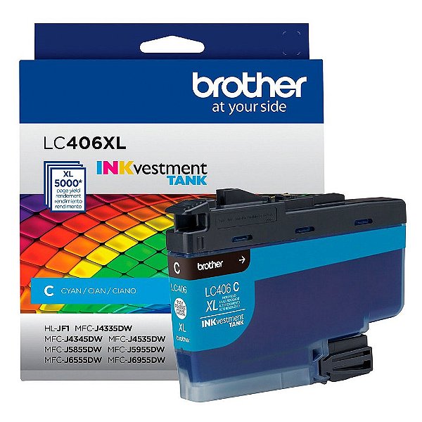 Cartucho de Tinta Brother Ciano 5K - LC406XLCS