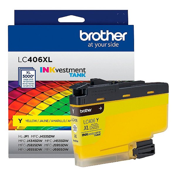 Cartucho de Tinta Brother Amarelo 5K - LC406XLYS