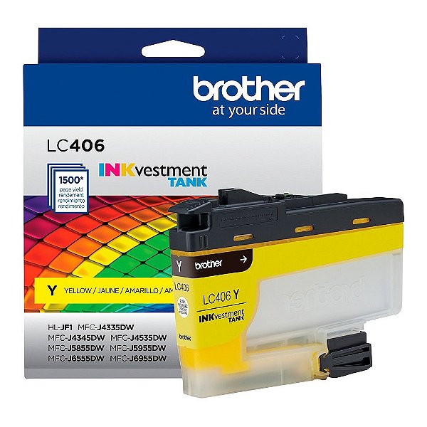 Cartucho de Tinta Brother Amarelo 1.5K - LC406YS