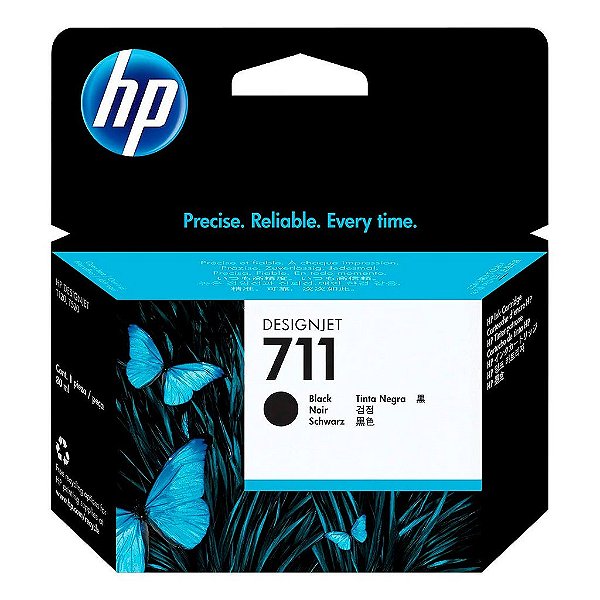 Cartucho de tinta HP 711 Preto PLUK 38ml - CZ129AB