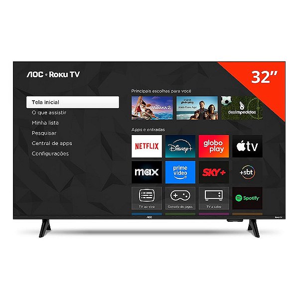 Smart TV AOC 32" Roku TV HD - 32S5155/78G