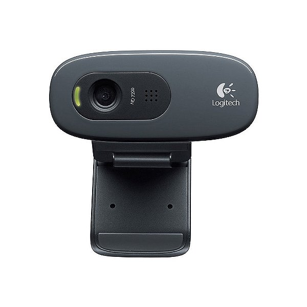 Webcam Logitech C270 HD 720p 30fps Cinza - 960-000694