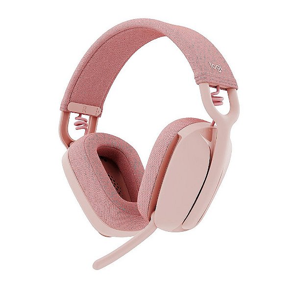 Headset Logitech Zone Vibe 100 Rosa s/ Fio 981-001223-C
