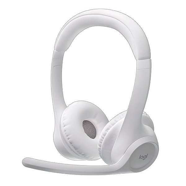 Headset Logitech Zone 300 Branco sem Fio - 981-001416