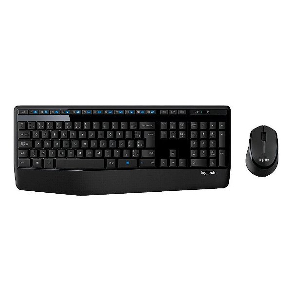 Kit Teclado e Mouse Logitech MK345 Preto sem Fio - 920-007821-C
